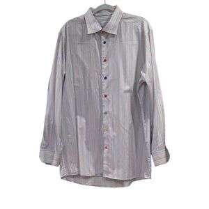 Eton Pastel Striped Dress Shirt